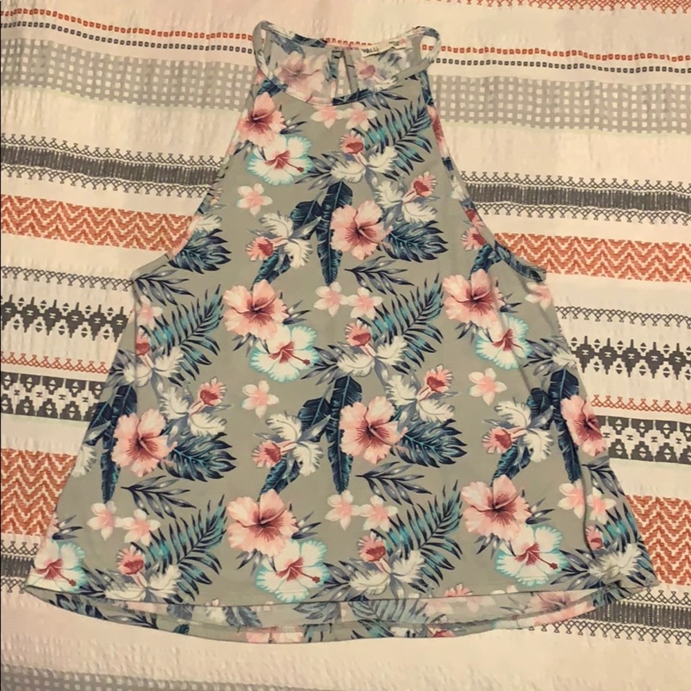 Floral patterned tank top